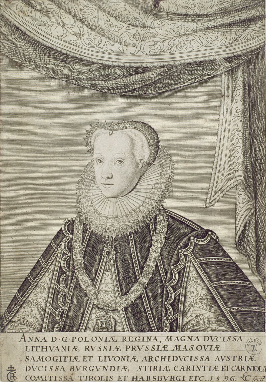 Anna Habsbourg (1573-98) reine de Pologne, 1596 - Lambert Cornelis