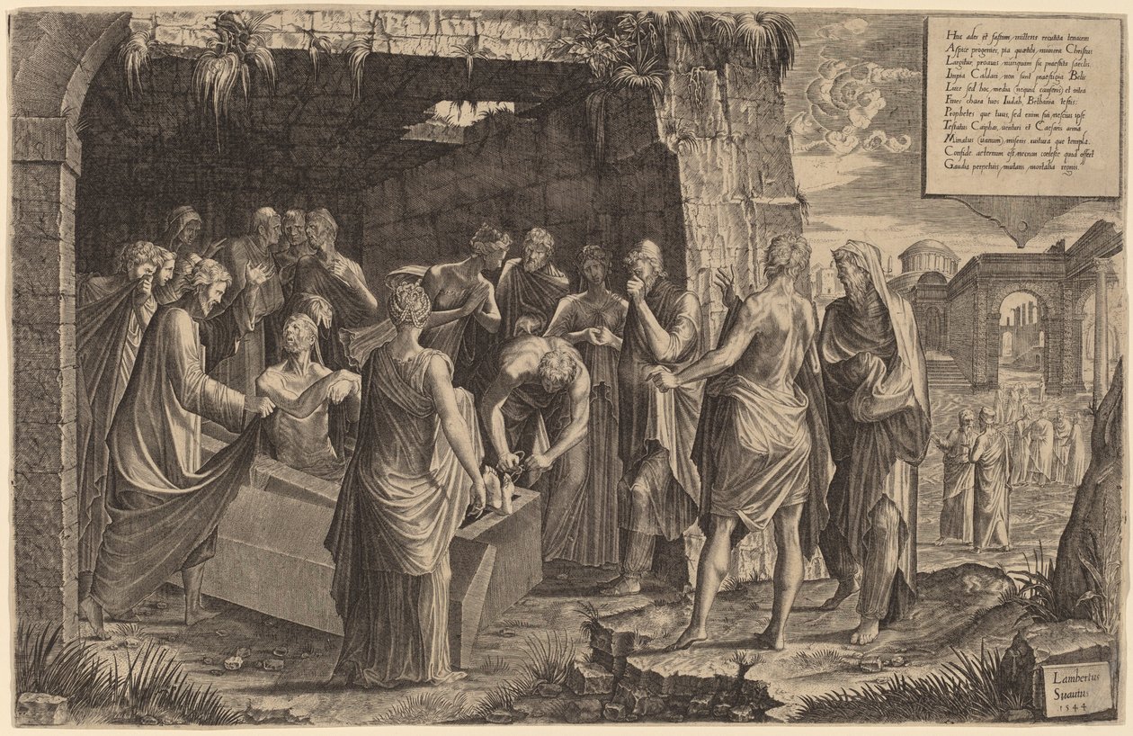 La résurrection de Lazare - Lambert Suavius