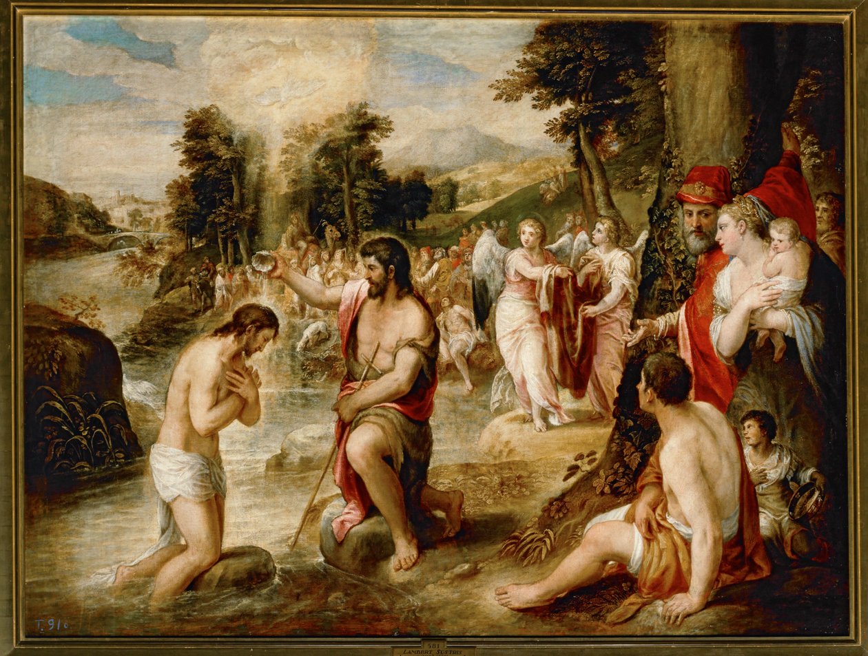 Le baptême du Christ ... - Lambert Sustris