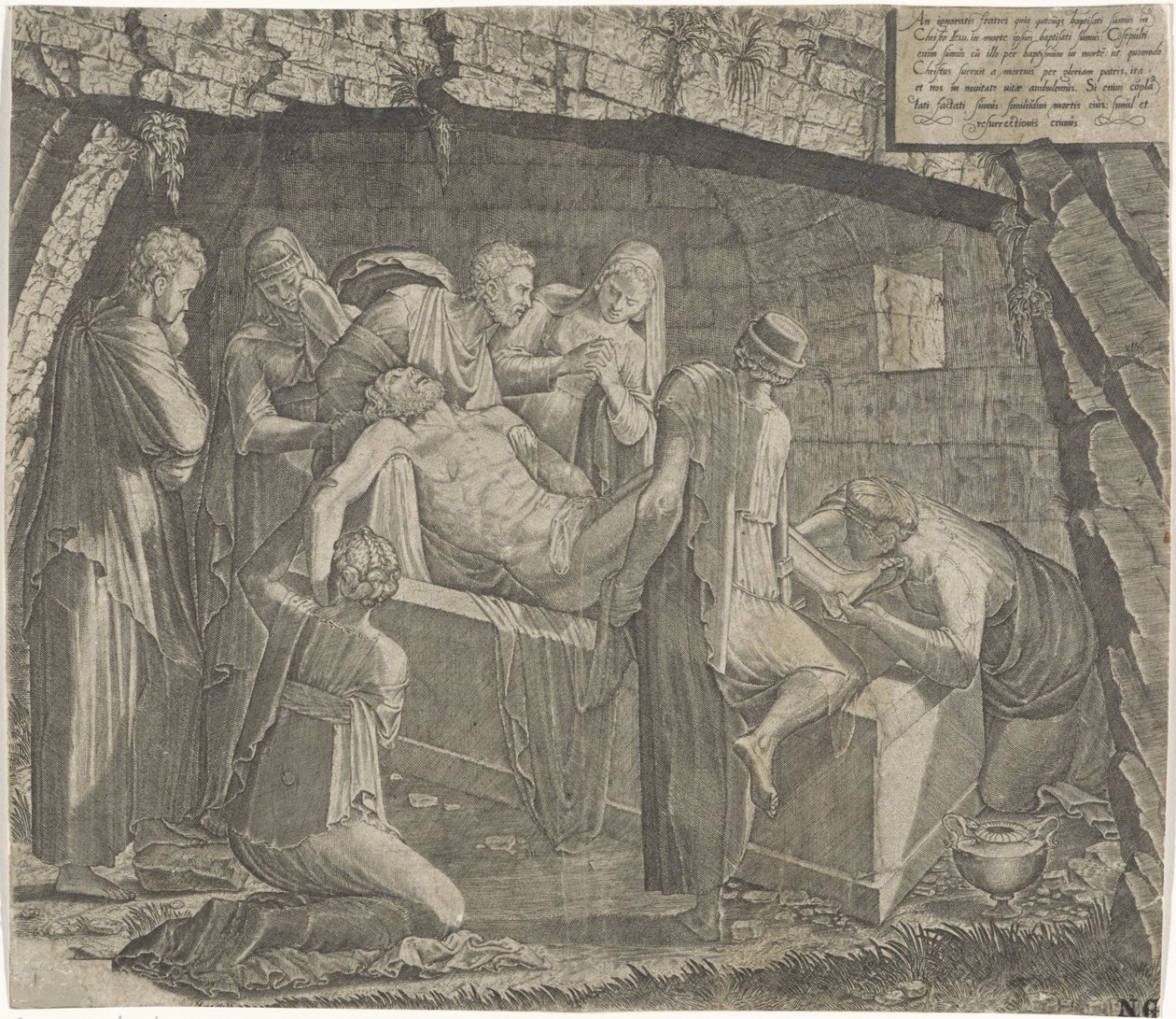 Mise au tombeau du Christ - Lambertus Suavius