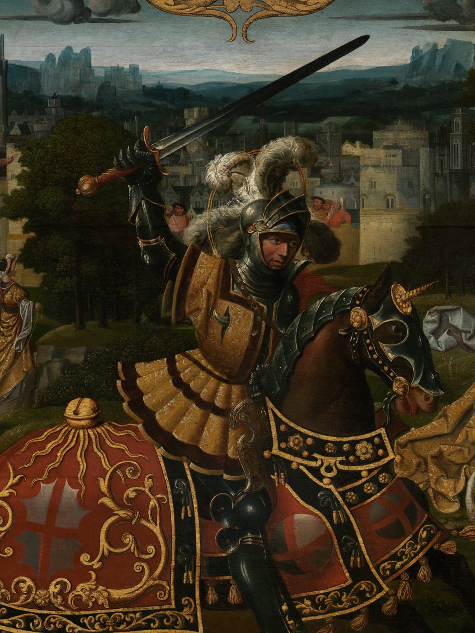 (détail) - Lancelot (school of) Blondeel