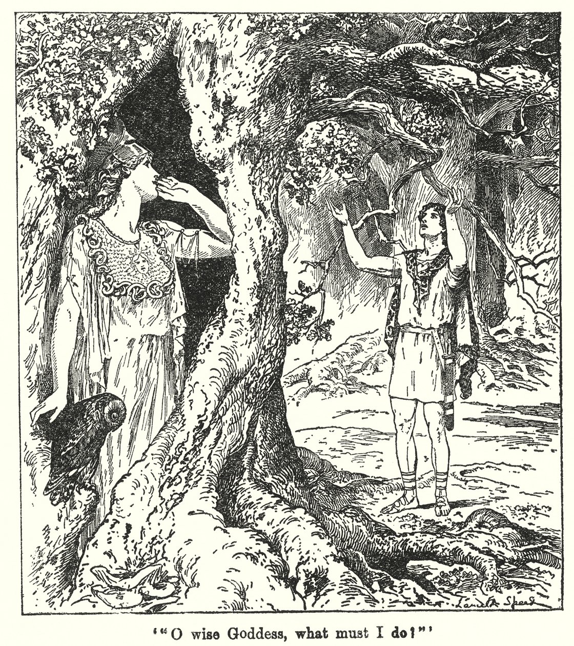 Déesse sage, que dois-je faire  (litho) - Lancelot Speed