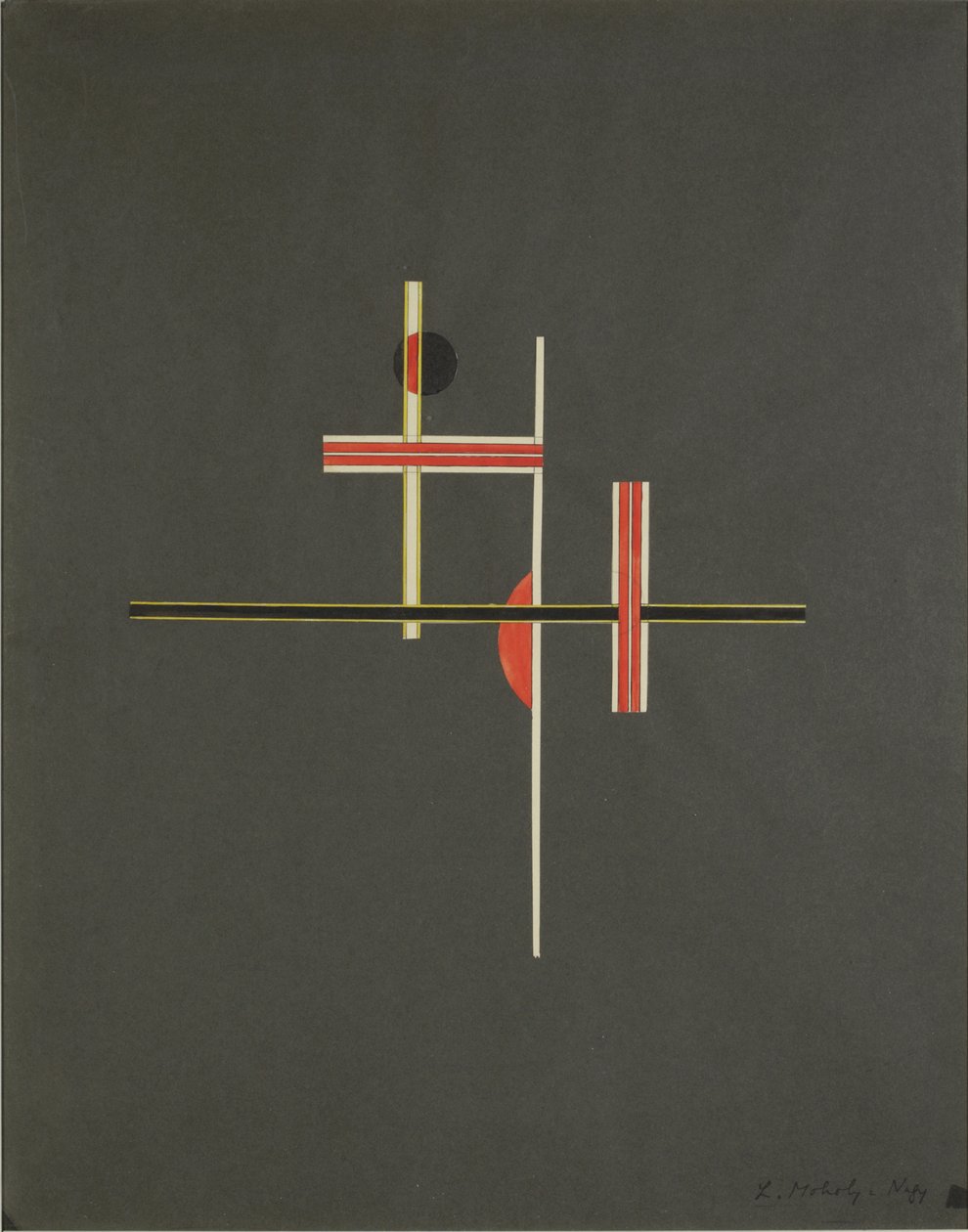 Équilibre rouge et noir, 1922 - Laszlo Moholy Nagy