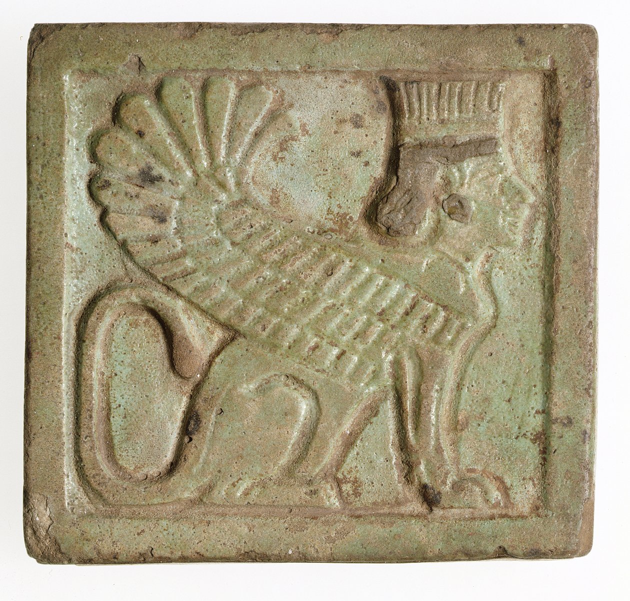 Plaque avec sphinx persan ailé, vers 525-401 av. J.-C. - Late Period Egyptian