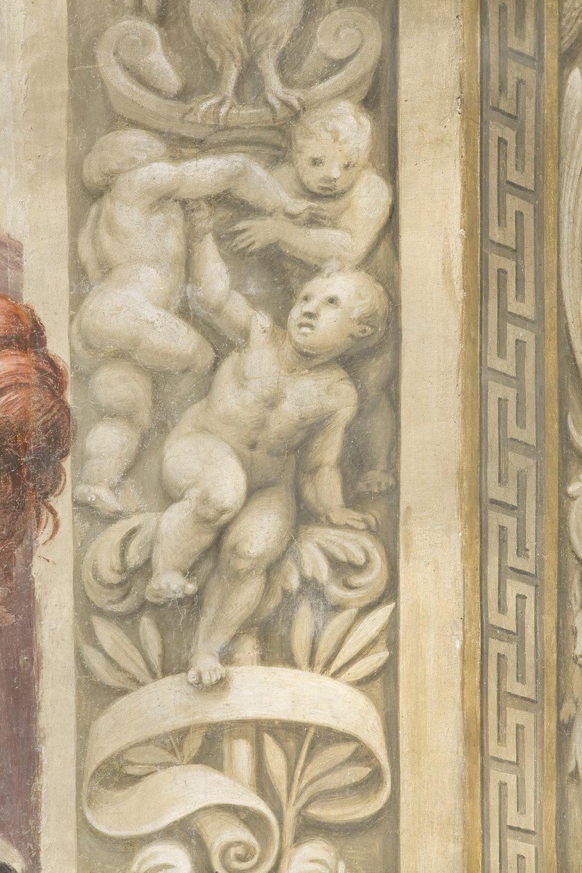 Putti, décorations autour des fenêtres - Lattanzio Gambara