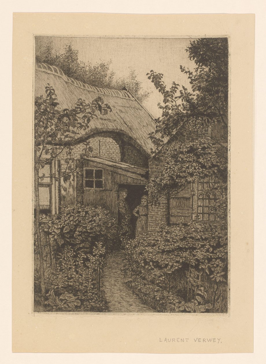 Maison avec homme et femme - Laurent Verwey van Udenhout