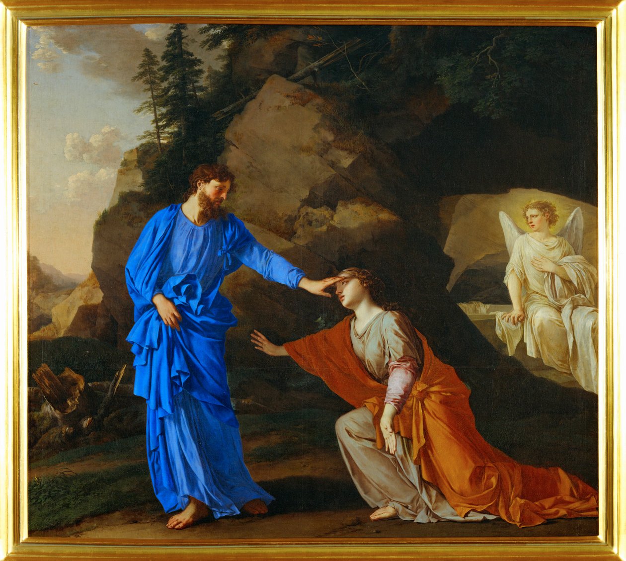 Le Christ apparaît à Sainte Marie-Madeleine (peinture sur toile) - Laurent de La Hire or La Hyre