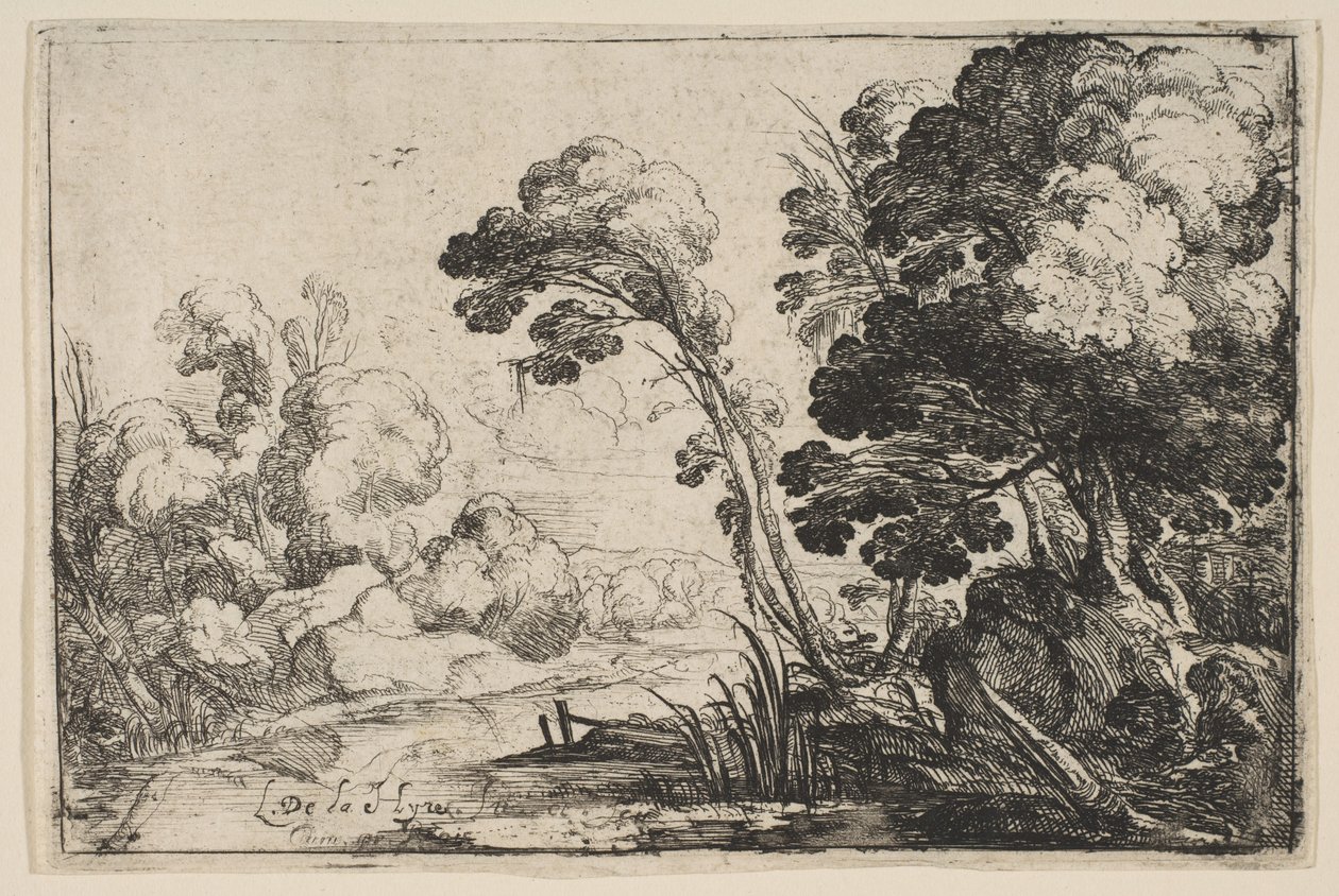 Rivière dans les bois - Laurent de la Hyre