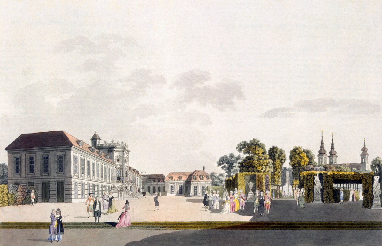 Vue du Palais et des Jardins du Prince de Kaunitz, Vienne - Laurenz Janscha