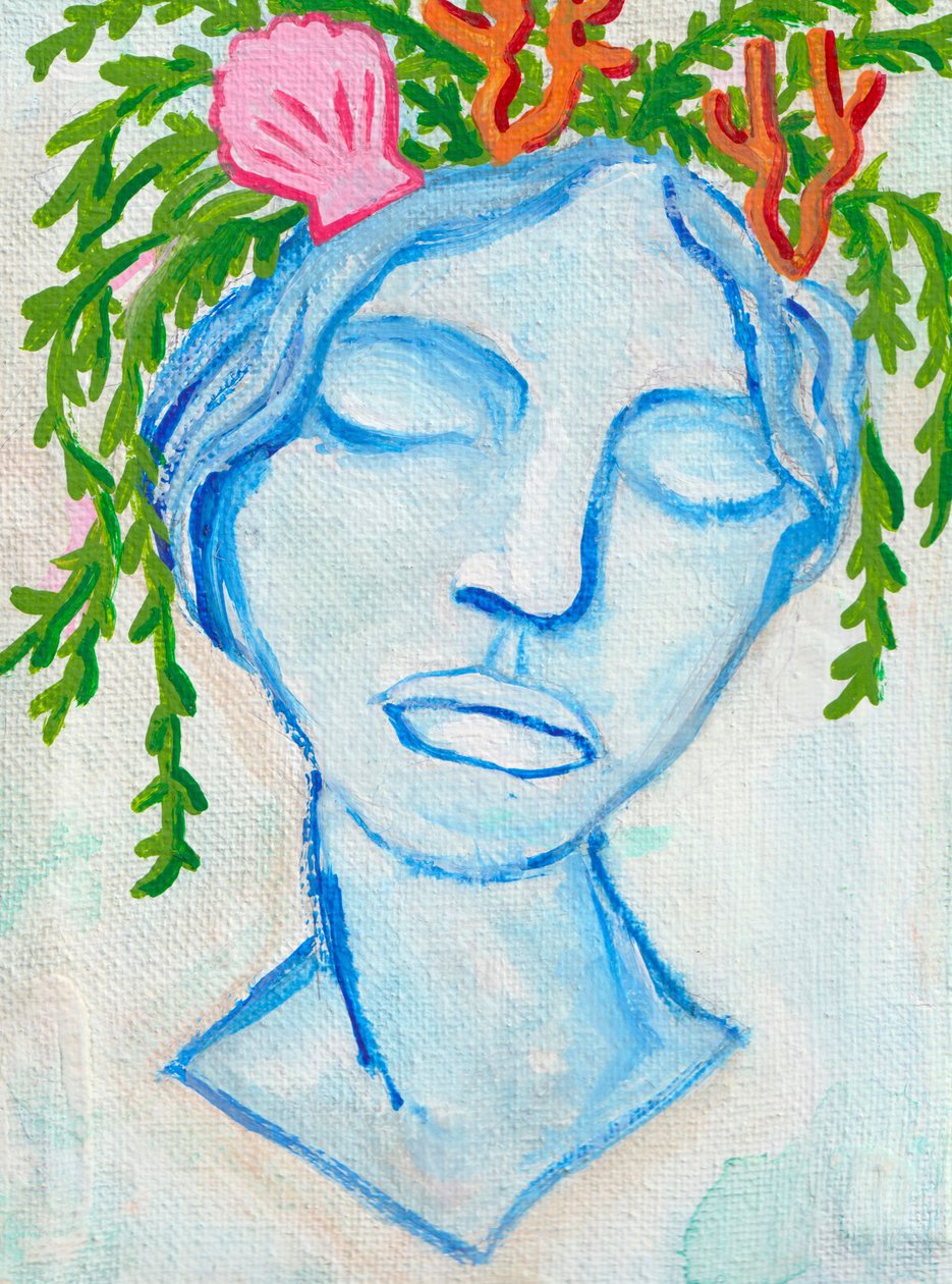 Sirène, 2025 (acrylique sur toile) - Laurie Michaels