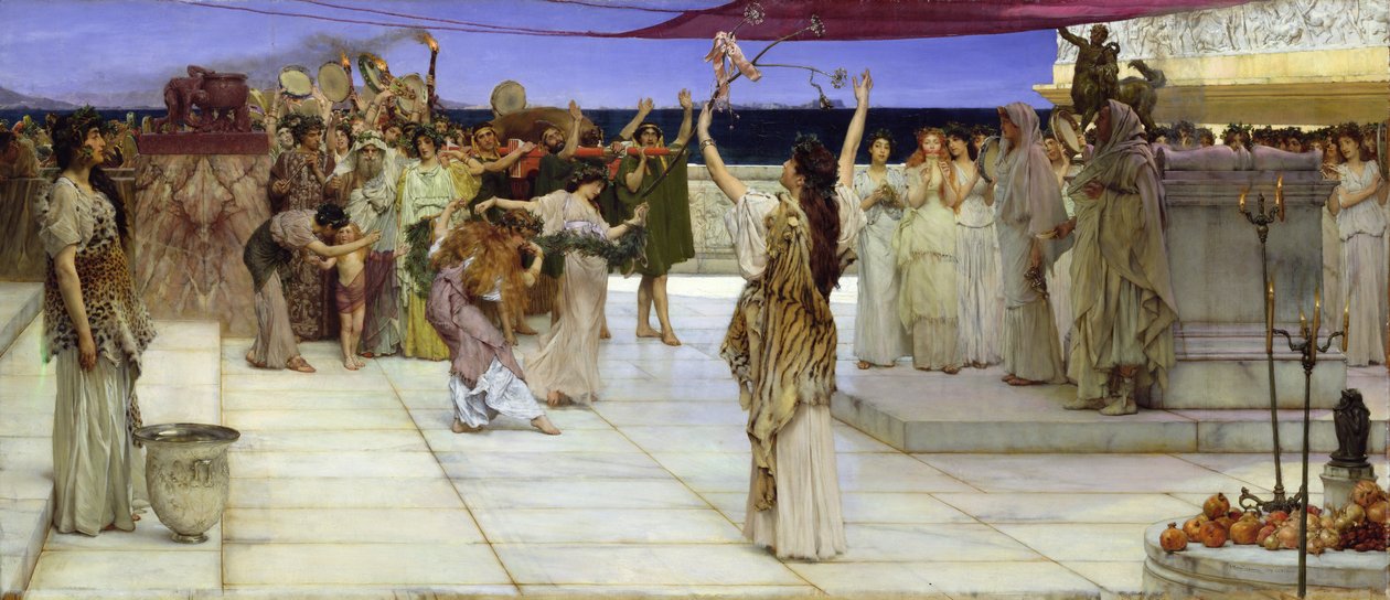 Une Dédiace à Bacchus, 1889 - Lawrence Alma Tadema