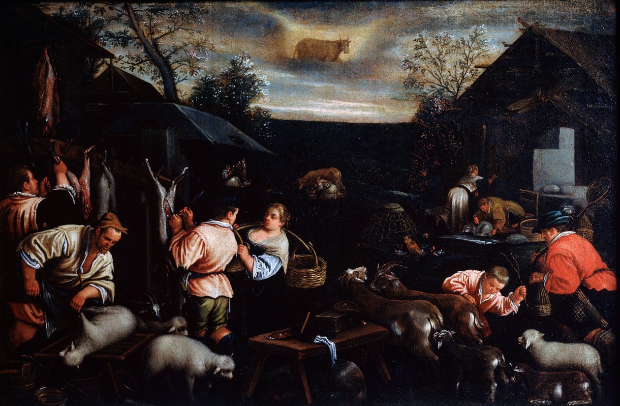 Avril de la série Les Saisons, fin XVIe ou début XVIIe siècle - Leandro Bassano