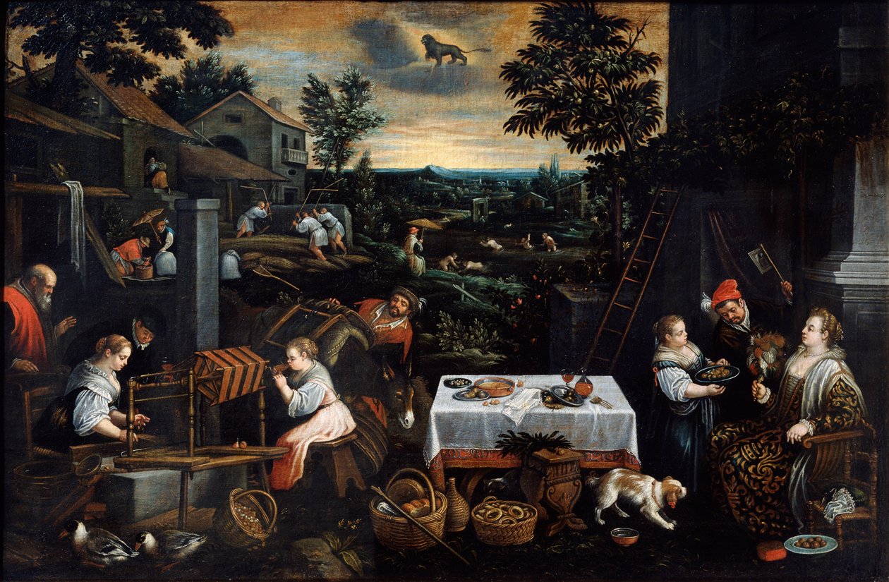 Juillet de la série Les Saisons, fin XVIe ou début XVIIe siècle - Leandro Bassano