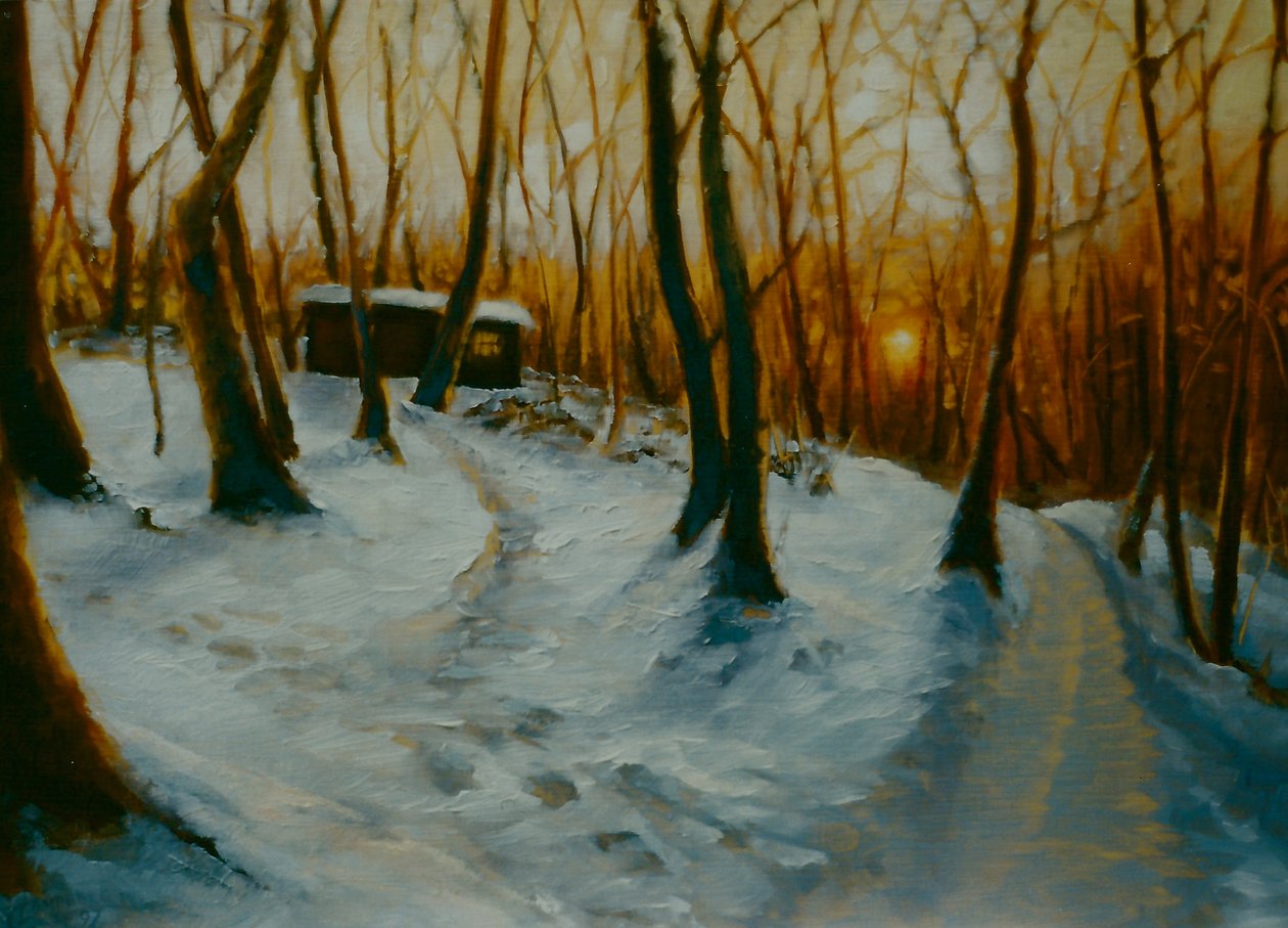 Bois Enneigés 2002 Coucher de Soleil - Lee Campbell