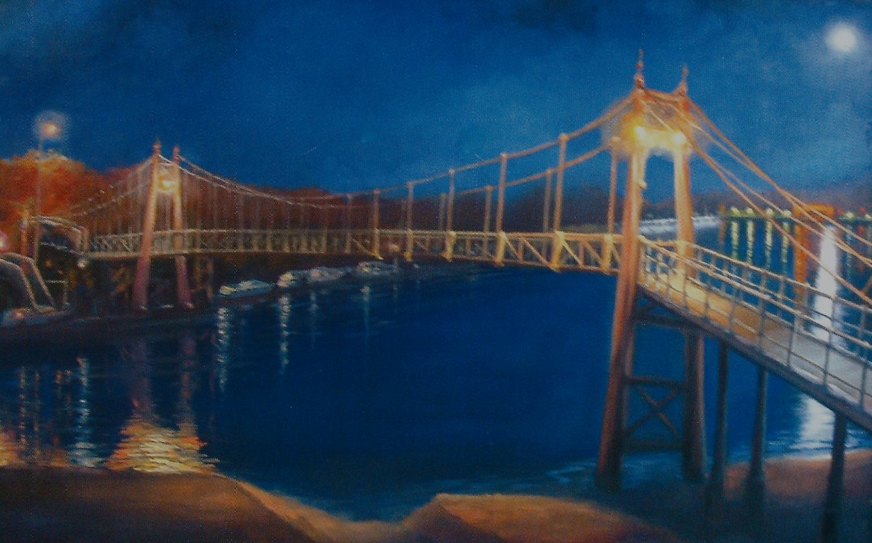 Écluse de Teddington, 2005, clair de lune - Lee Campbell