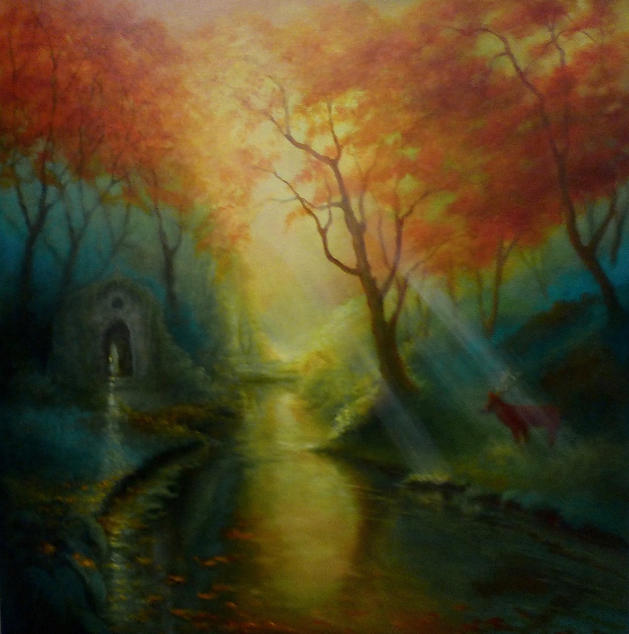 Druanitia, reine des druides, 2024 (huile sur toile) - Lee Campbell
