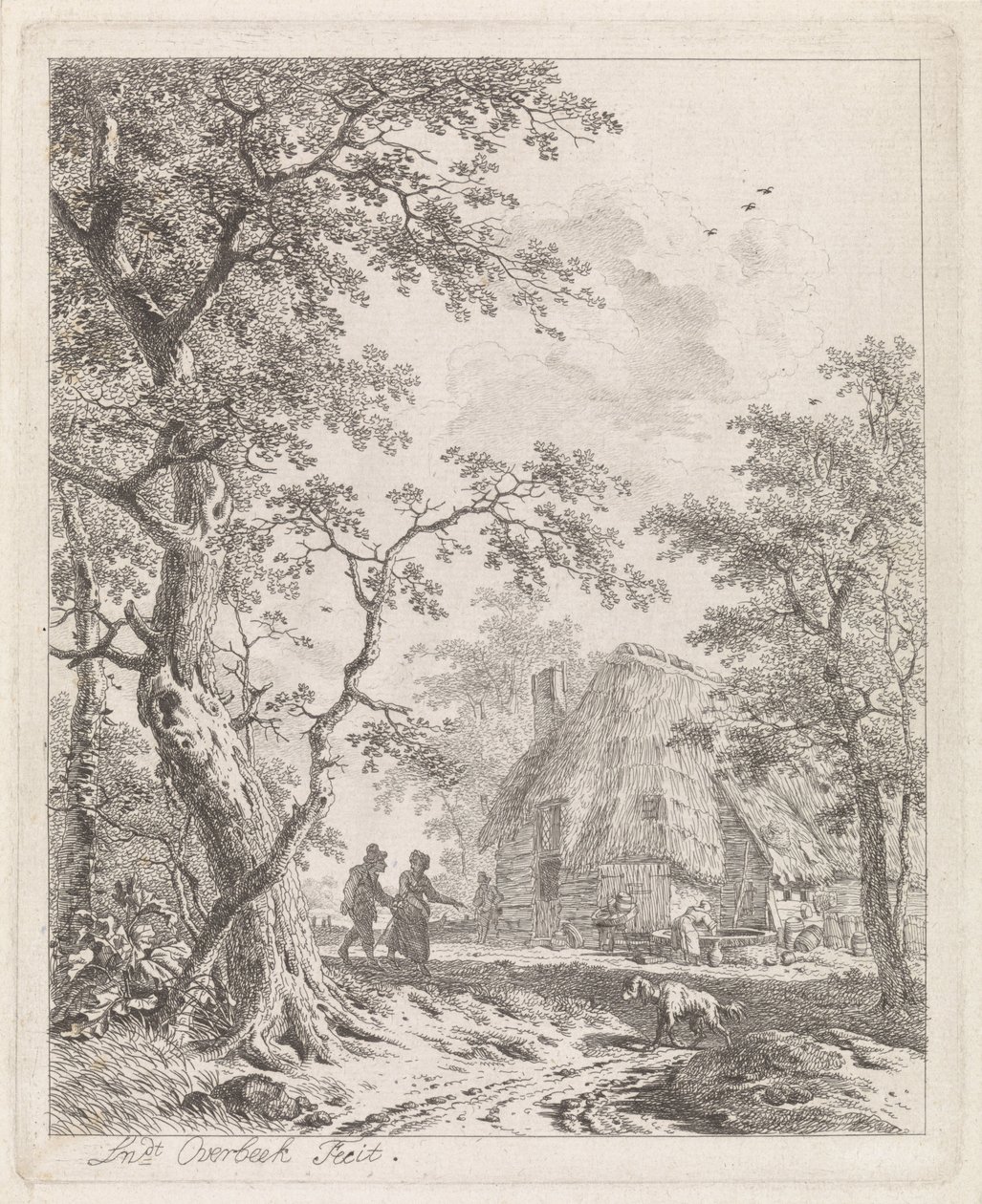 Deux promeneurs près d