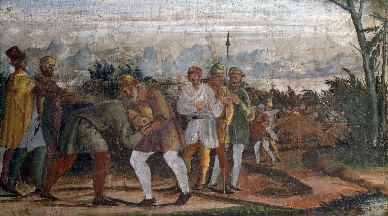 Scène de la vie du fils prodigue, par le Cercle de Lelio Orsi, Rocca di Novellara, Émilie-Romagne, Italie - Lelio Orsi da Novellara