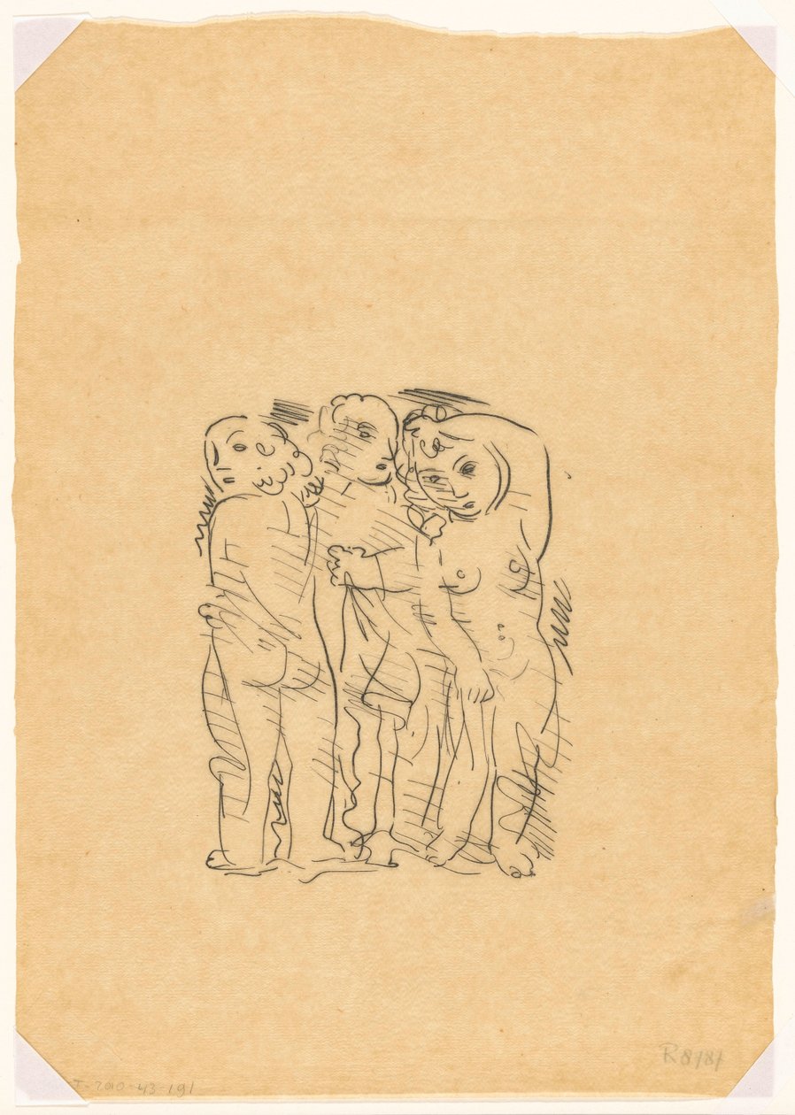 Les trois grâces (esquisse) - Leo Gestel