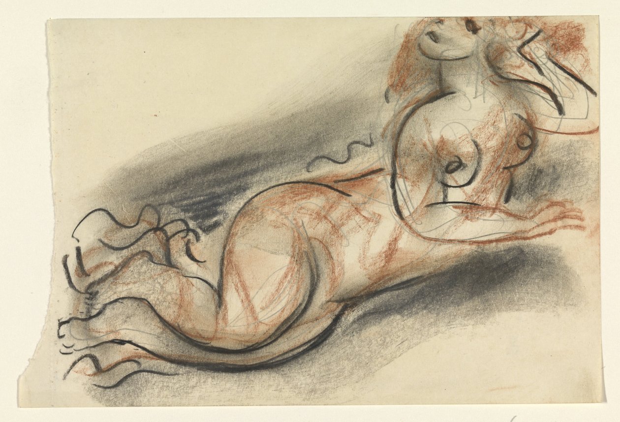 Femme nue allongée - Leo Gestel