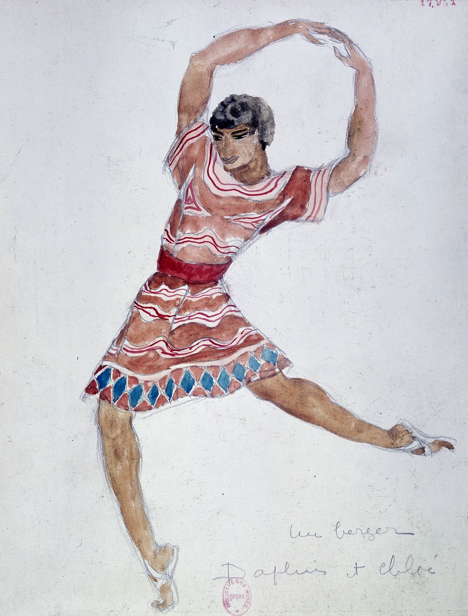 Costume pour le ballet "Daphnis et Chloé" de Mikhail Fokin, 1912 - Leon Bakst