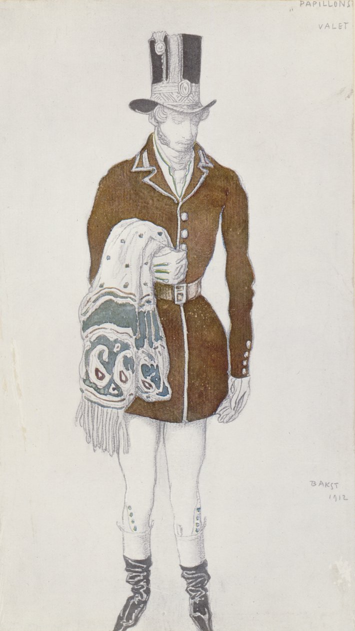 Costume pour un Gentleman, de Les Papillons, 1912 - Leon Bakst