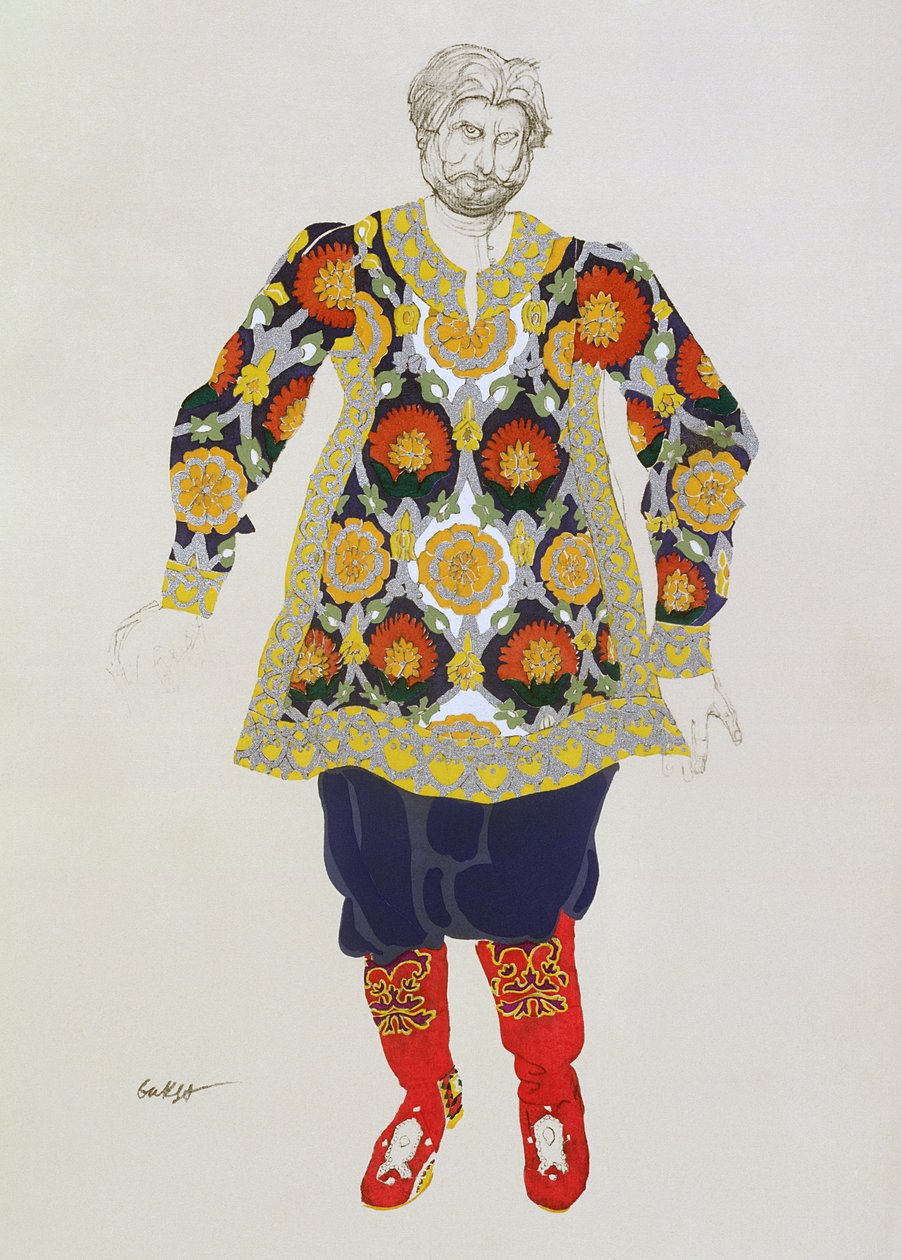 Costume pour un homme, de Sadko, 1917 - Leon Bakst