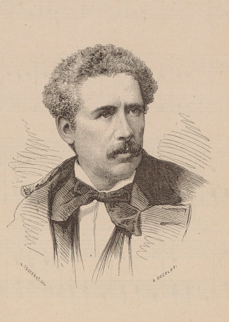 Portrait du compositeur Olivier Métra 1830-1889 - Leon Alexandre Tourfaut