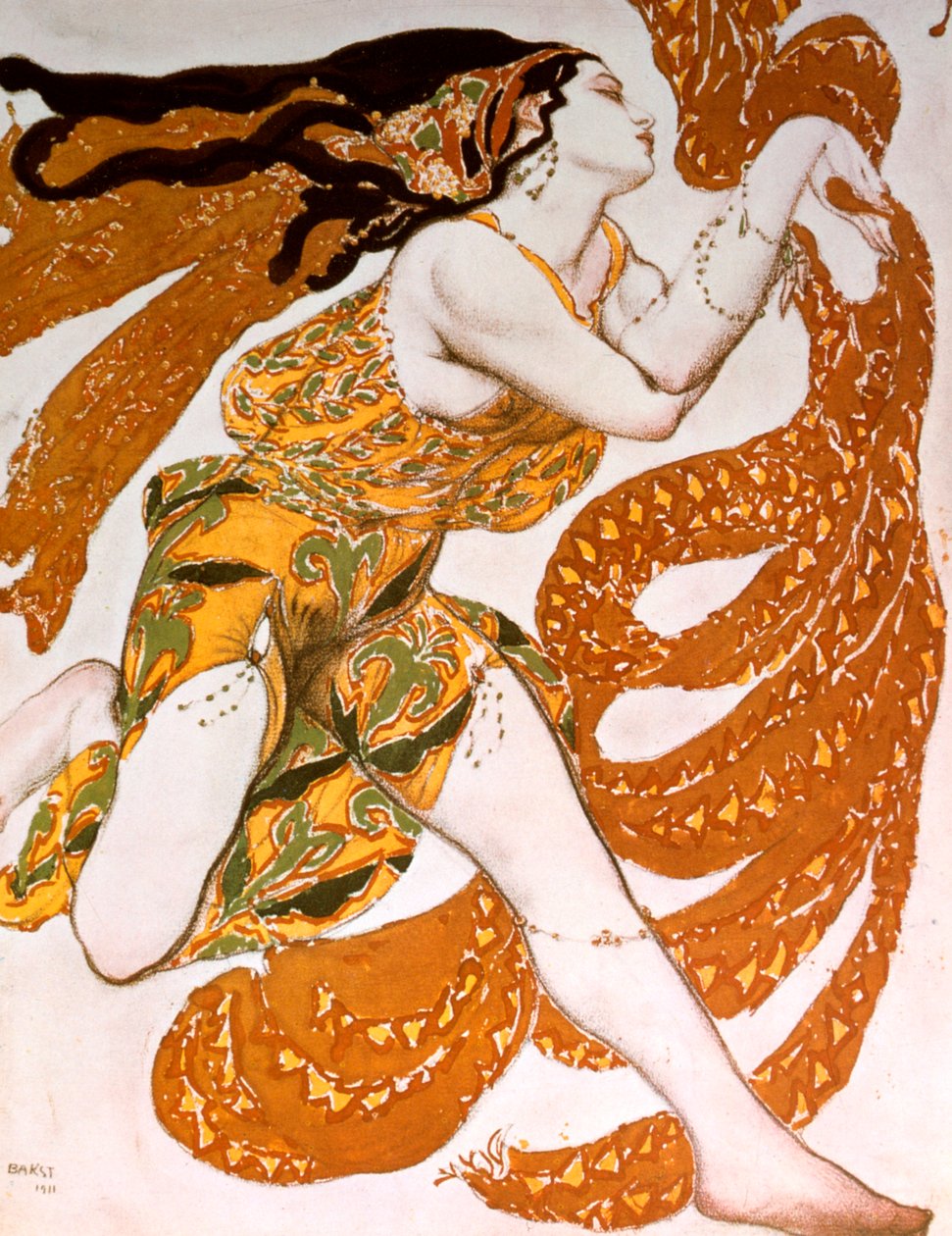 Bacchante, costume pour une production des Ballets Russes de Tcherepnin, 1911 - Leon Bakst