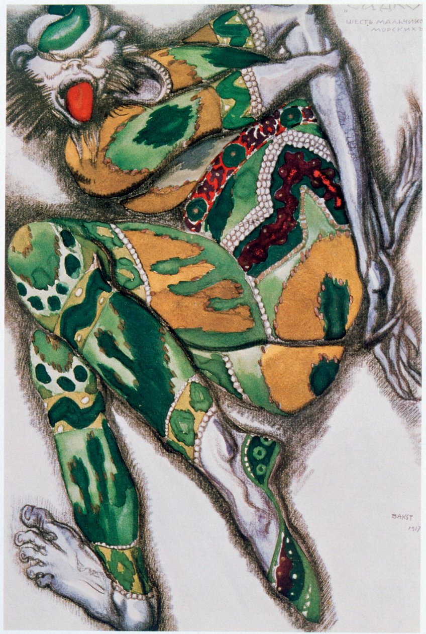 Costume pour Seefenfel, de Sadko, 1917 - Leon Bakst