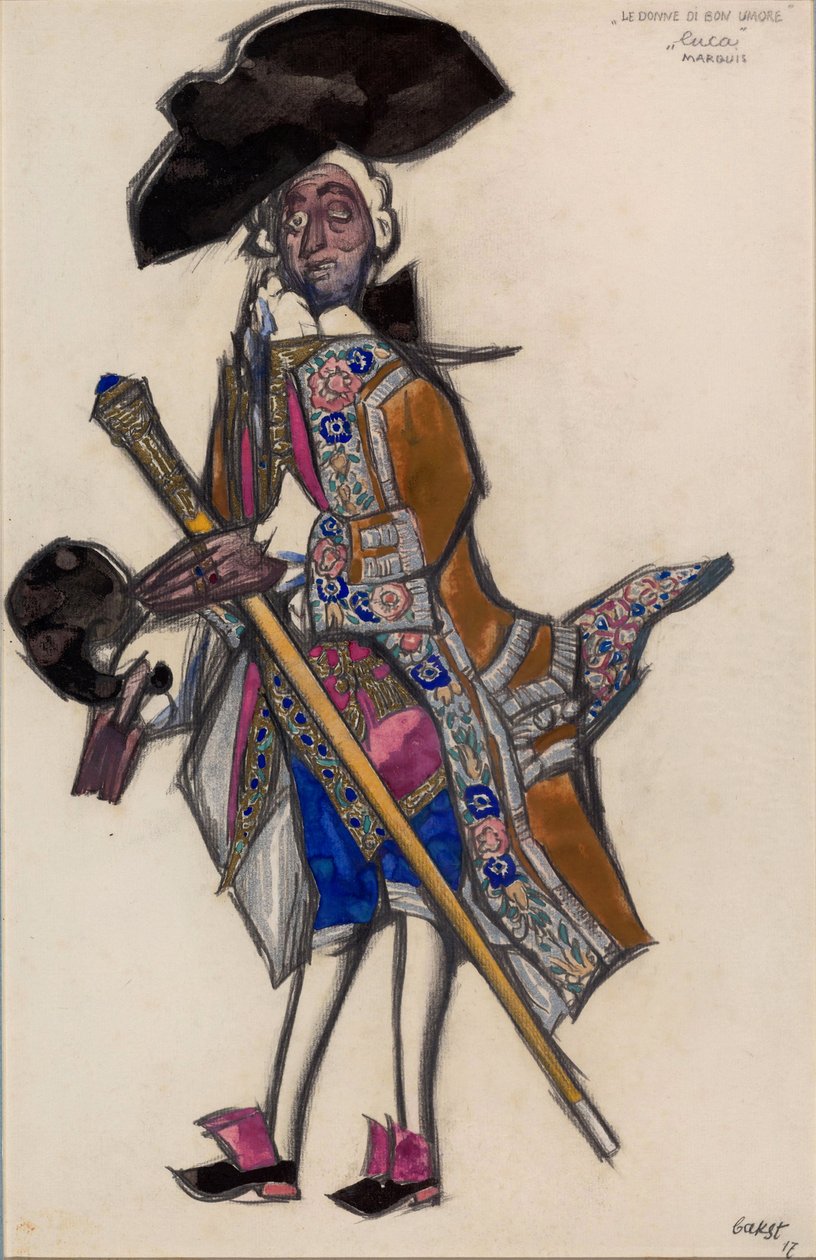 Costume pour le ballet Les femmes de bonne humeur - Leon Bakst