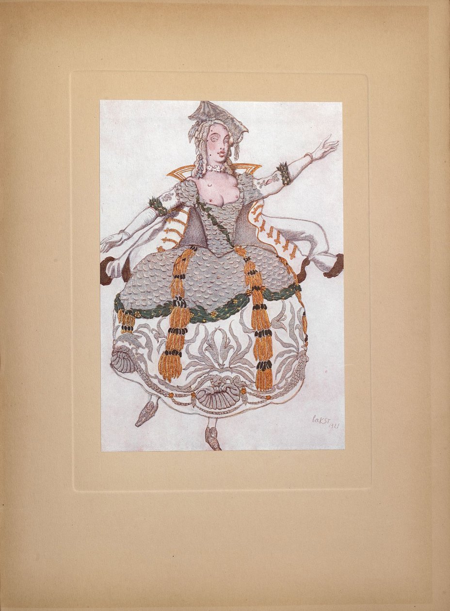 Costume pour le ballet La Belle au bois dormant de P. Tchaïkovski, 1921 - Leon Bakst