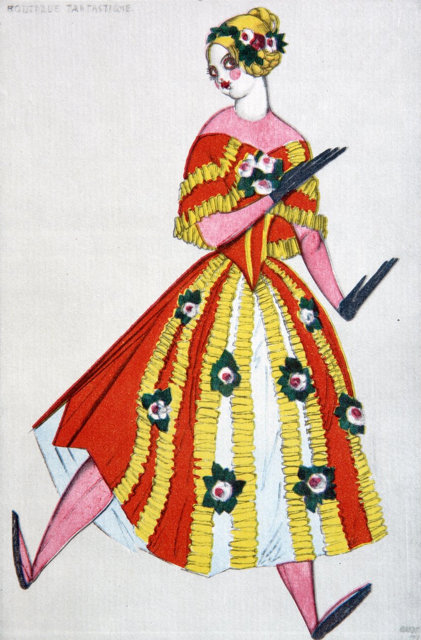 Costume pour le ballet La Boutique Fantasque de G. Rossini, 1919 - Leon Bakst