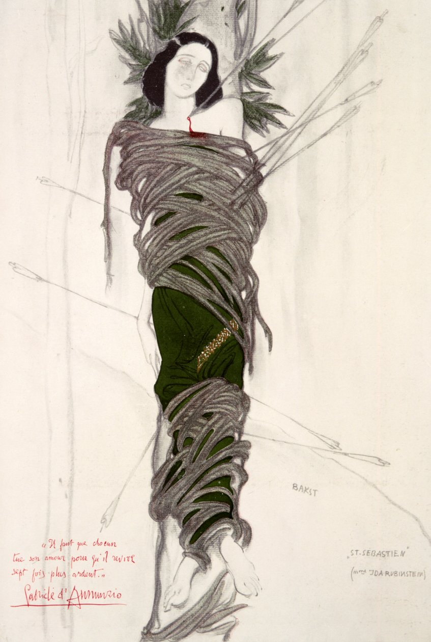 Costume pour la danseuse de ballet Ida Rubinstein, 1911 - Leon Bakst