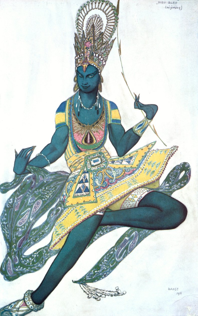 Le Dieu Bleu, costume de ballet, 1911 - Leon Bakst