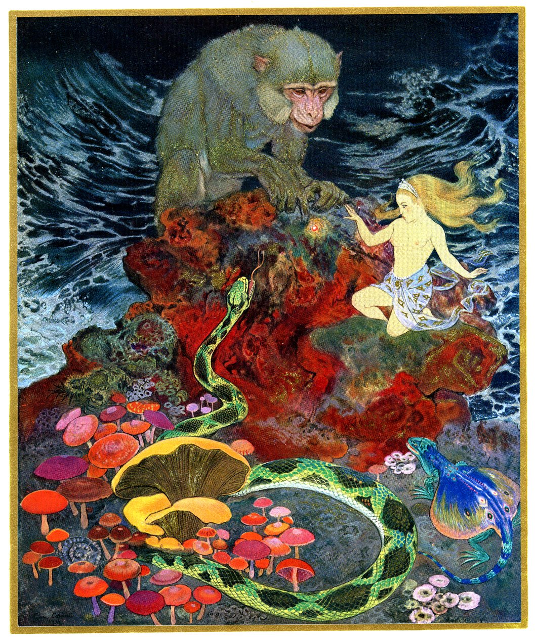 Le singe sacré et la belle Sila - Leon Georges Carre