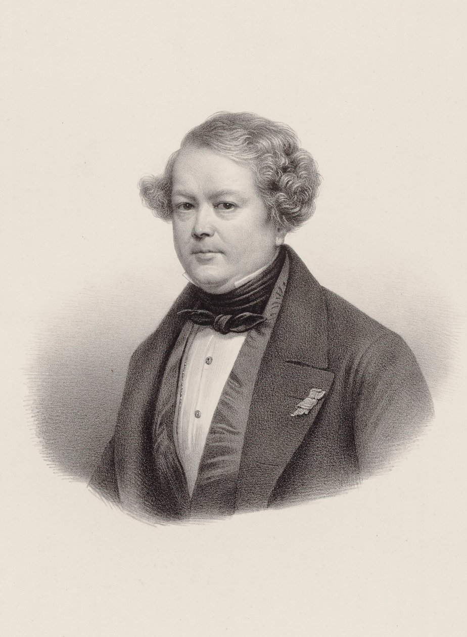 Portrait du compositeur Auguste-Mathieu Panseron 1796-1859, 1850 - Leon Noel