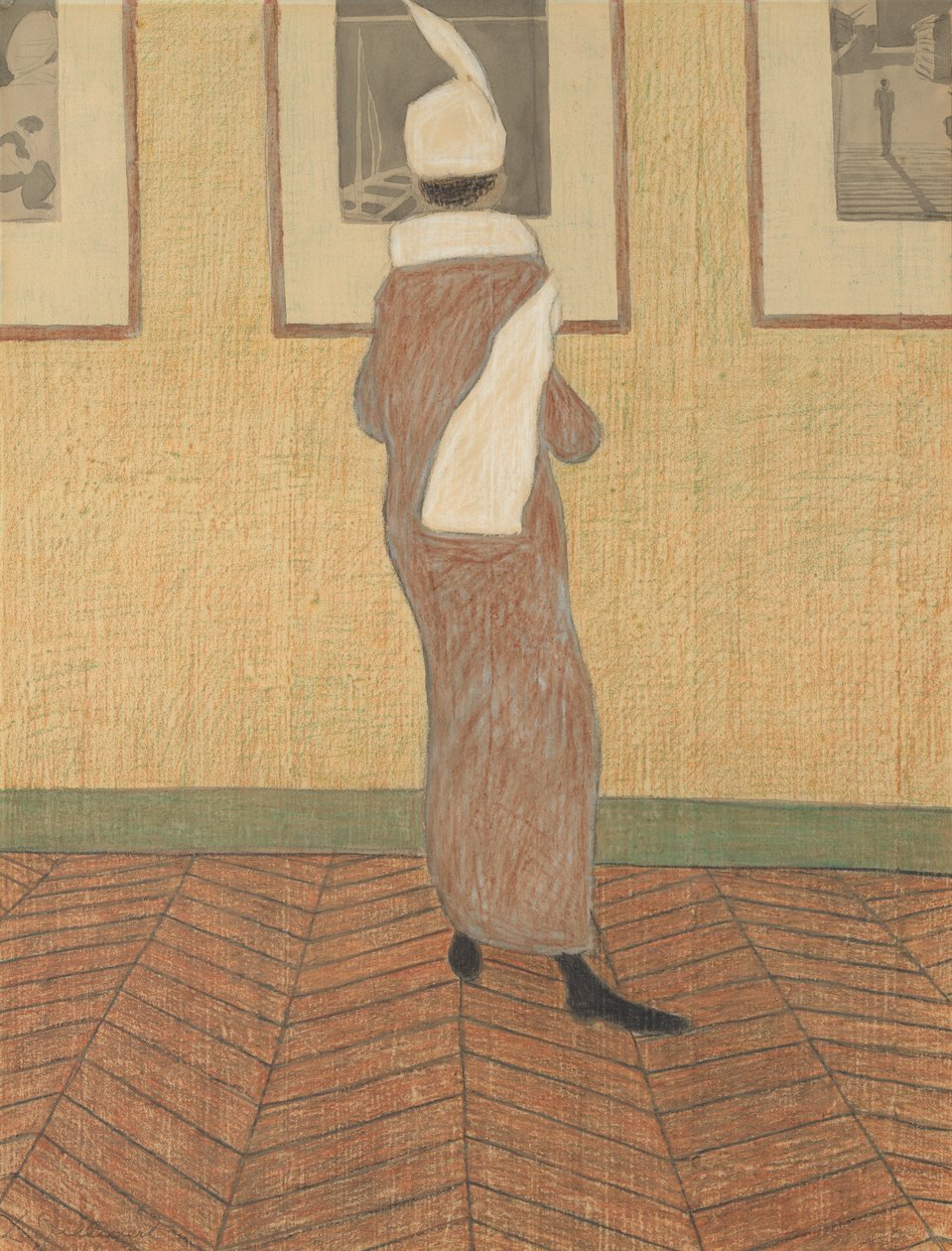 Femme à une exposition - Leon Spilliaert