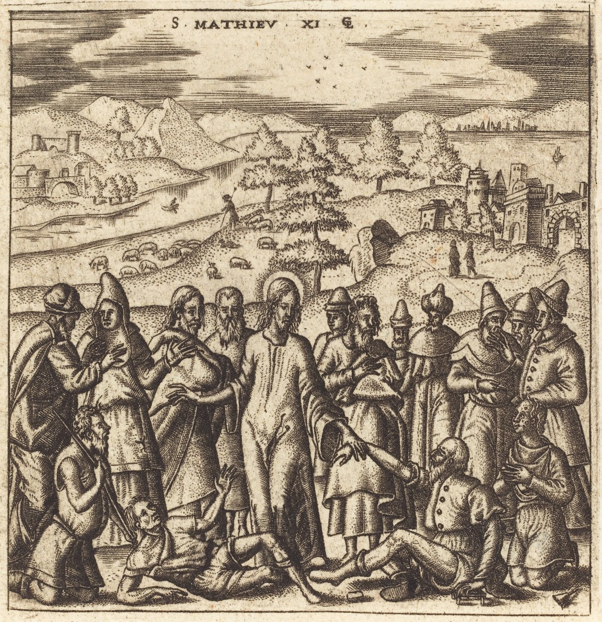 Le Christ guérit les malades - Leonard Gaultier