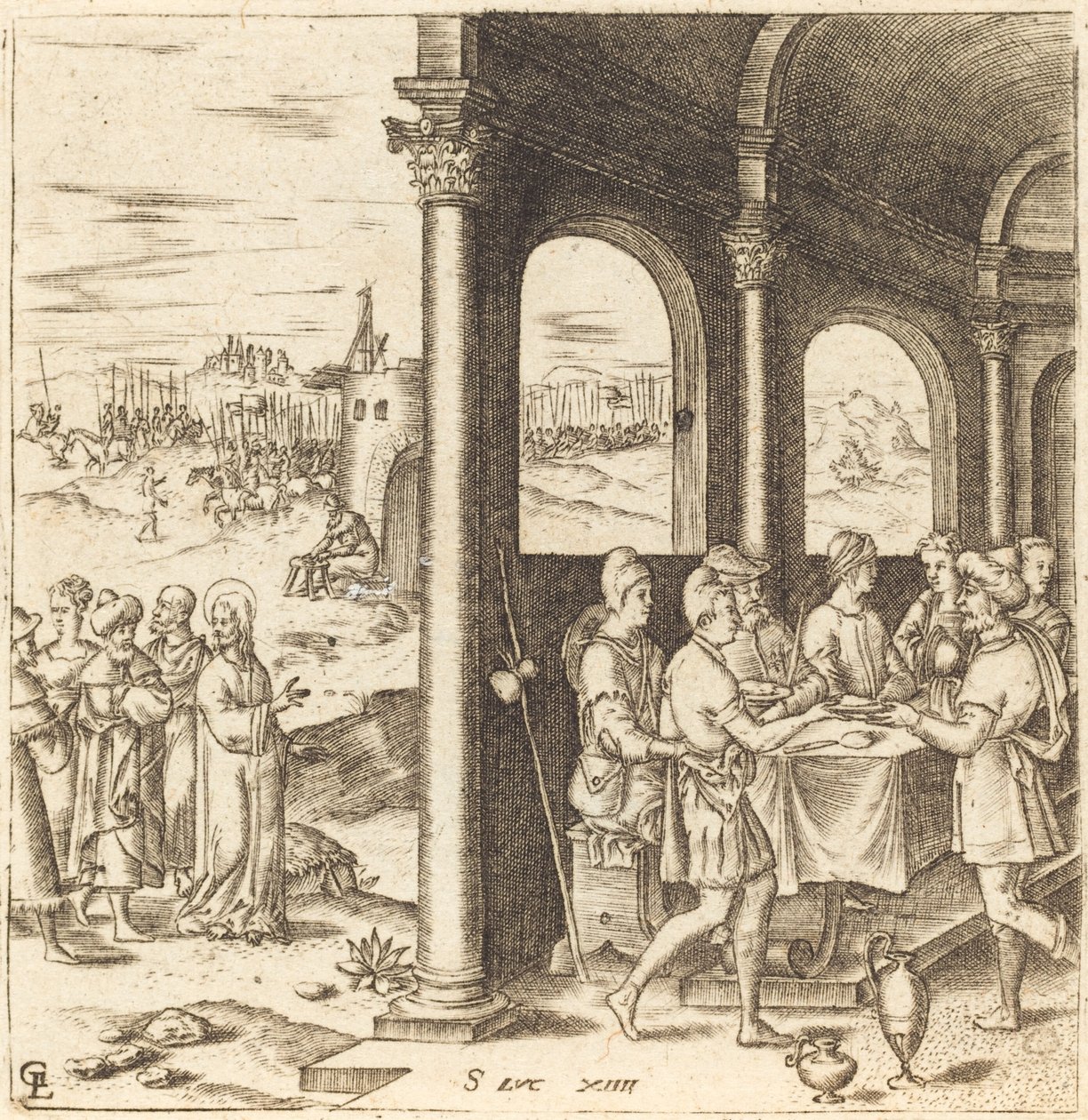 Le Christ en route vers la maison d