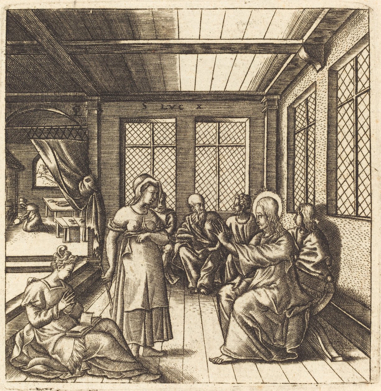 Le Christ dans la maison de Marie et Marthe - Leonard Gaultier