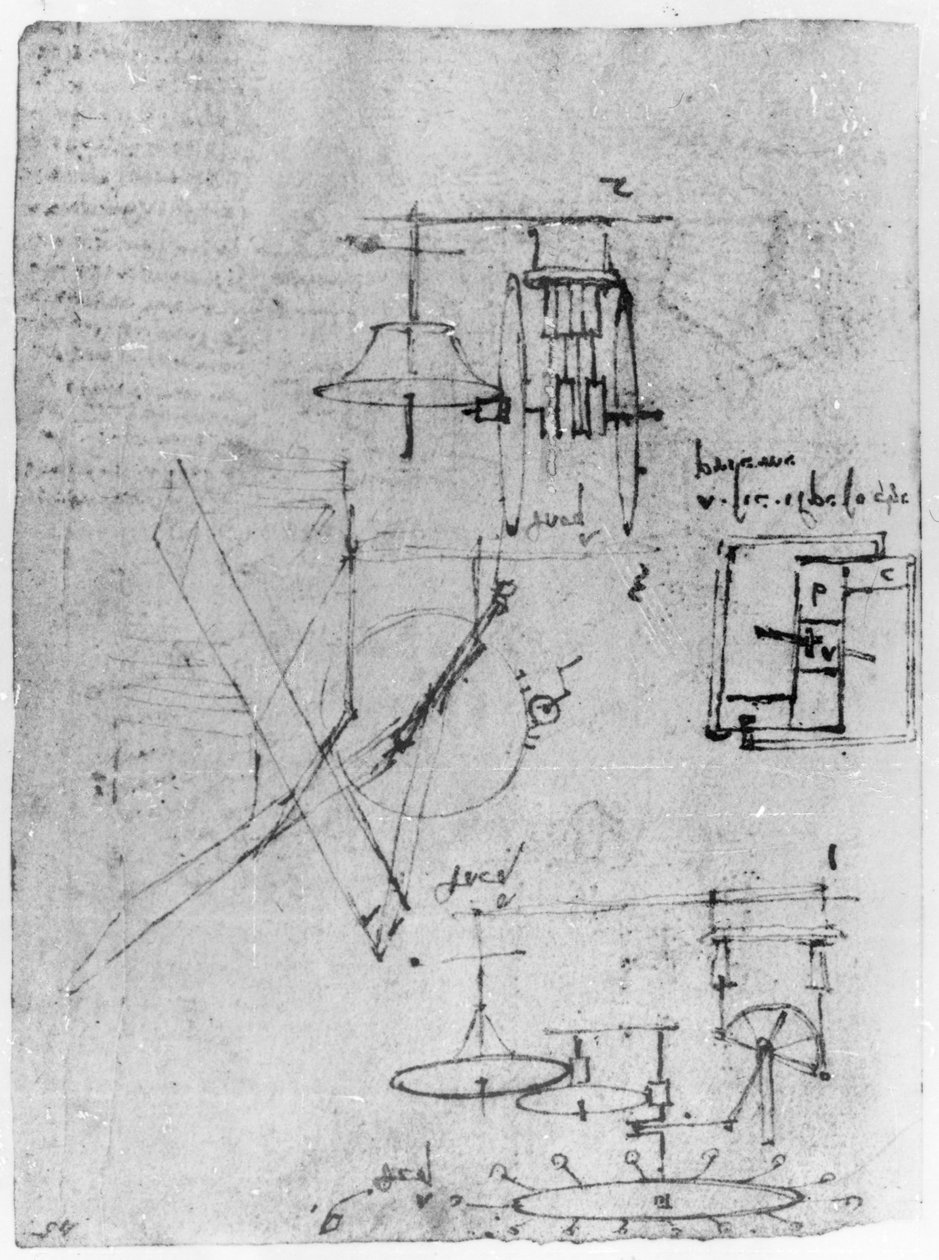 Fol. 45r, du Codex Forster III, 1480s-1494 - Leonardo da Vinci