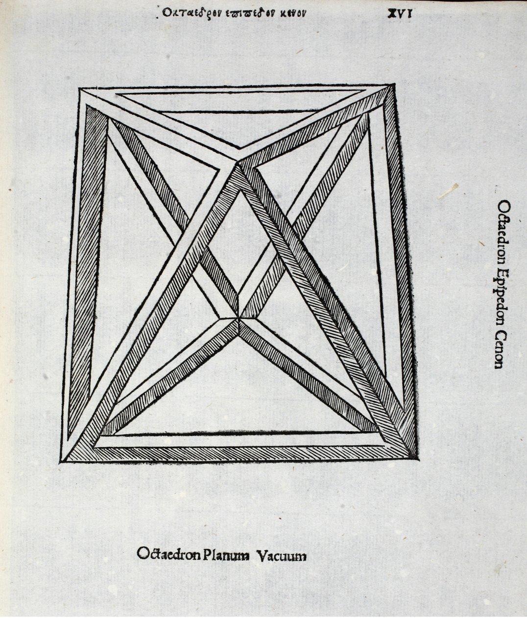 Octocèdre planum vacuum, illustration de 