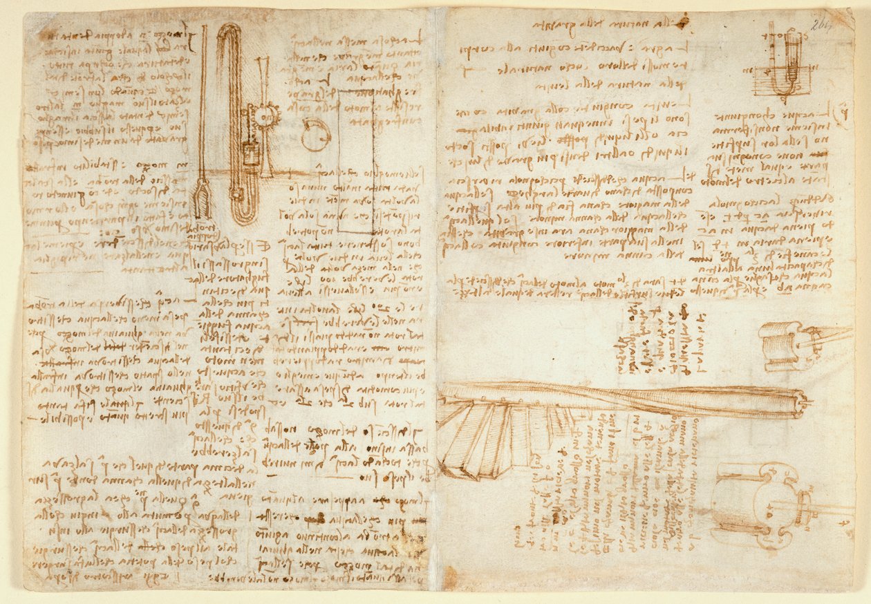 Notes et croquis sur un dispositif hydraulique, du 