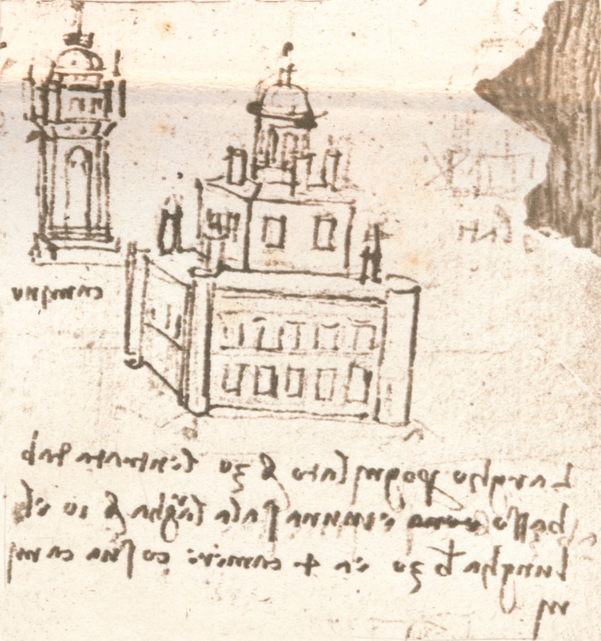 Dessins de projets pour châteaux et villas, vers 1472-1519 - Leonardo da Vinci