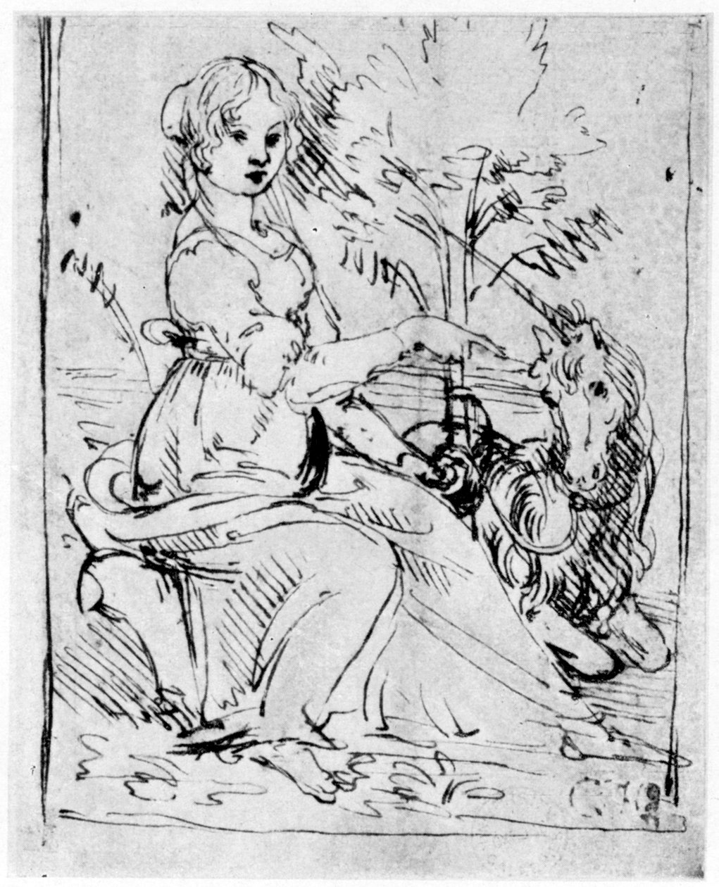 Jeune Fille avec une Licorne, vers 1480, 1954 - Leonardo da Vinci