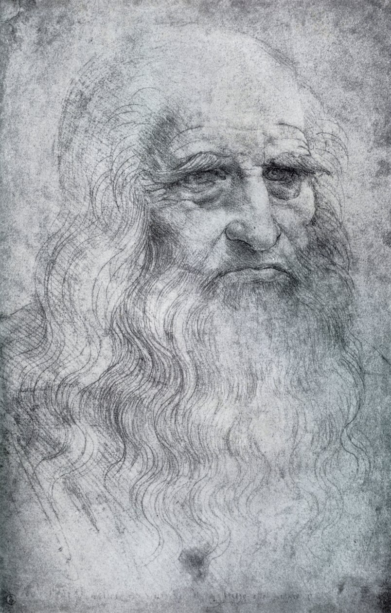 Autoportrait de Léonard de Vinci, vers 1512-1515 1954 - Leonardo da Vinci