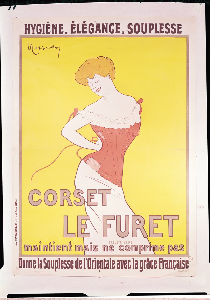 Publicité pour les corsets 