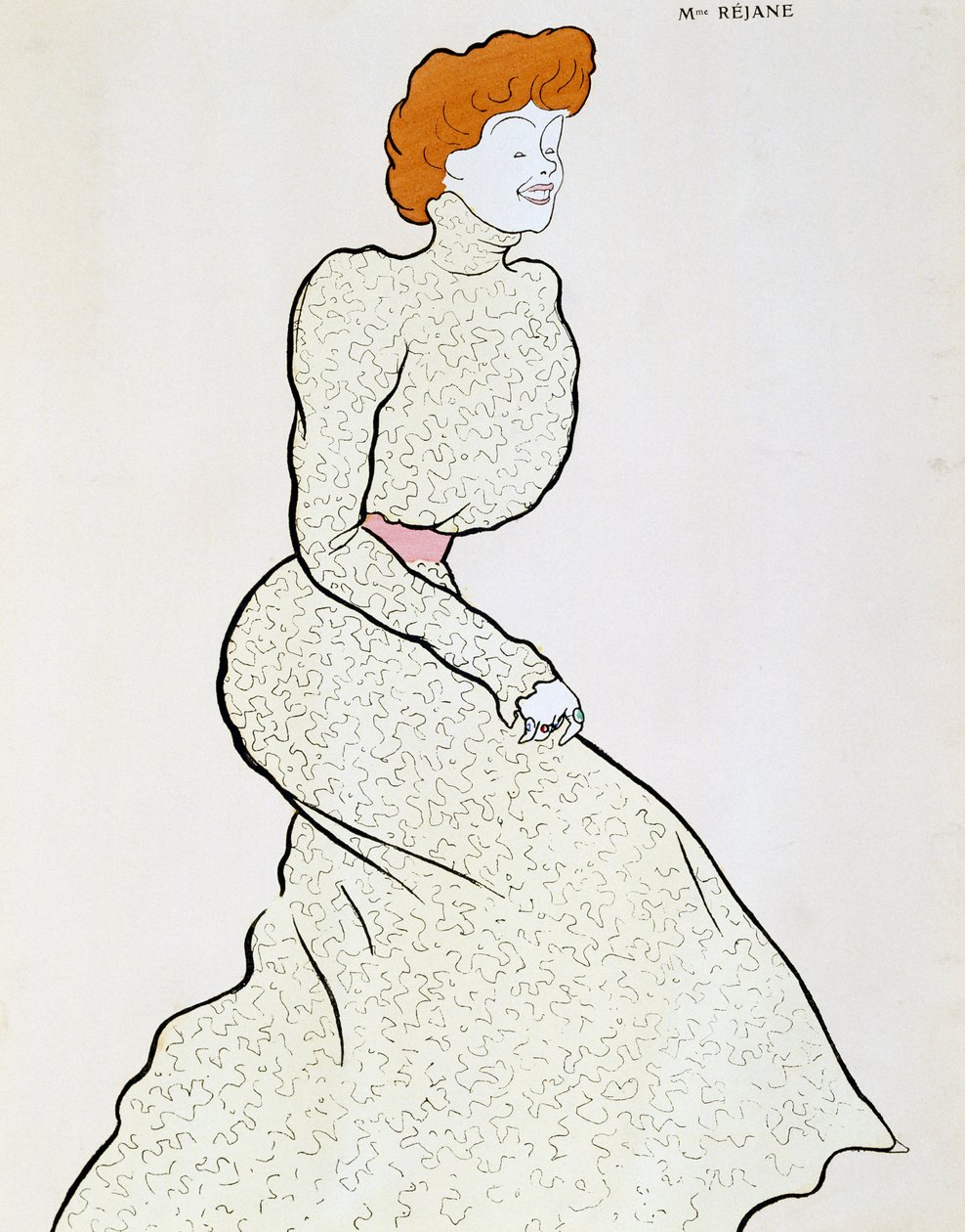 Actrice Gabrielle Rejane (1856-1920), dessin de Leonetto Cappiello (1875-1942) - Leonetto Cappiello
