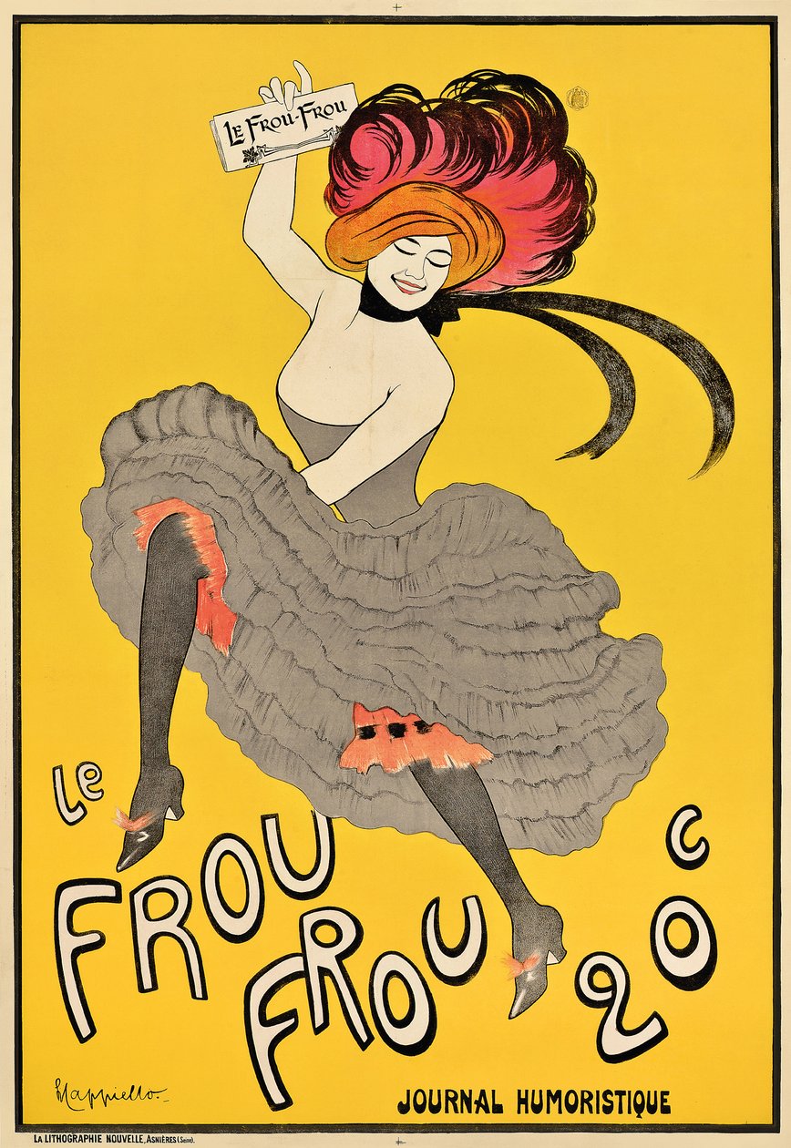 Affiche publicitaire pour le journal français "Le Frou Frou" - Leonetto Cappiello